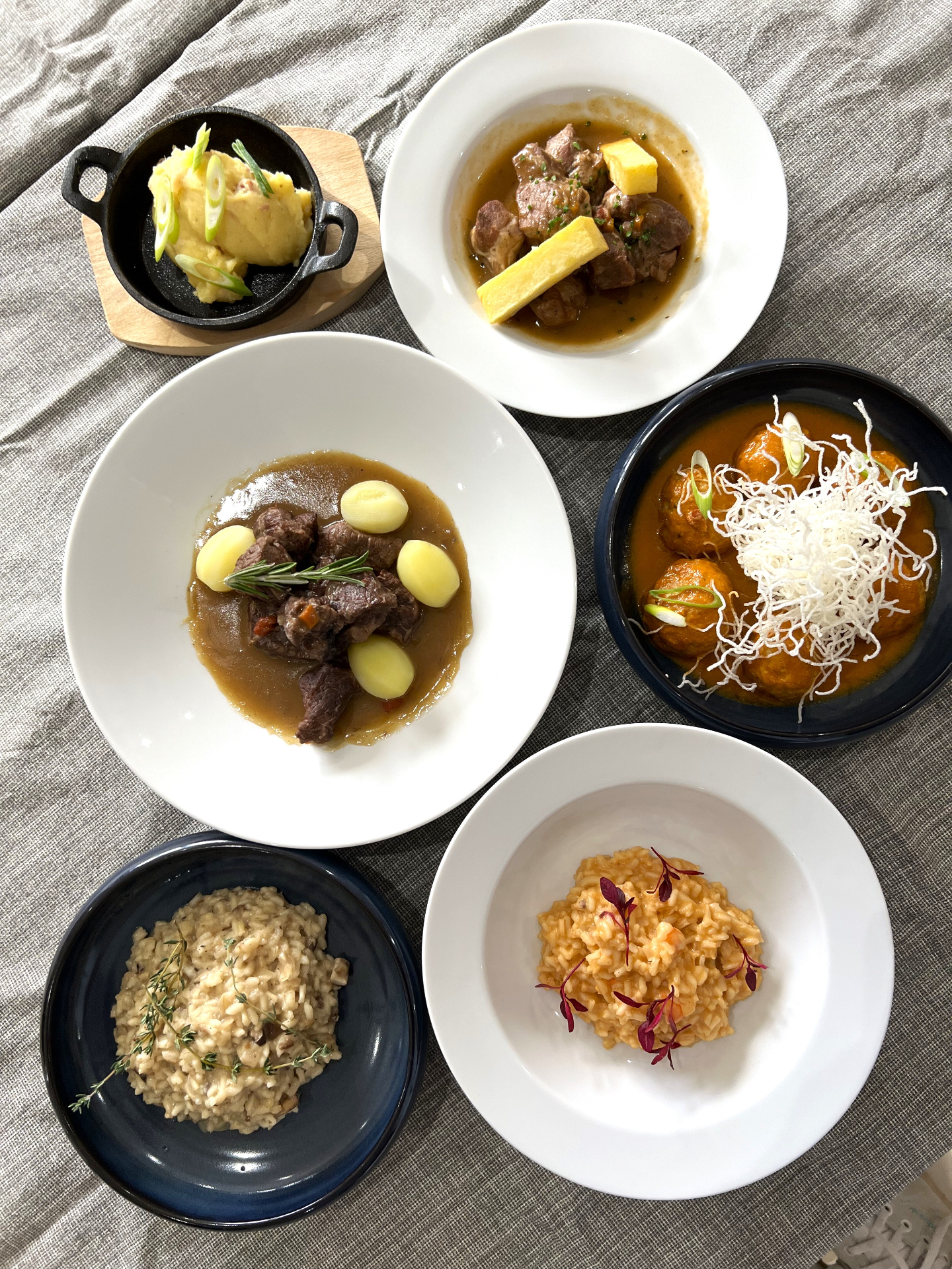 Platos de Artic Food emplatados para hostelería